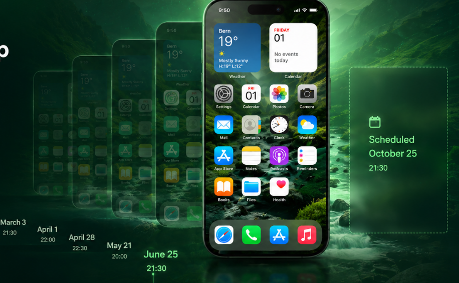 Stacked iPhones ready for deep file inspection